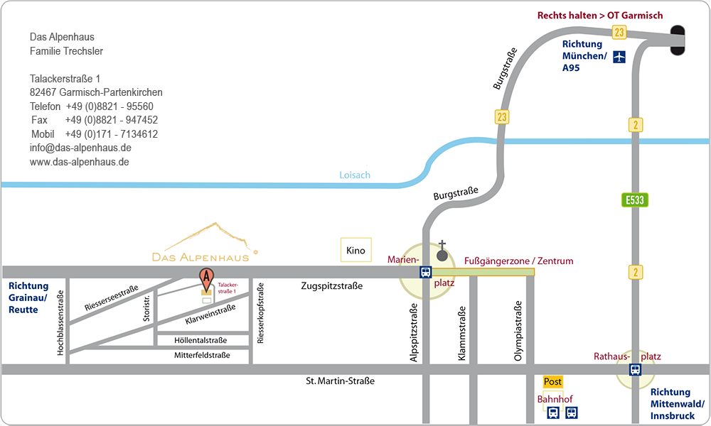 Das Alpenhaus - Anfahrt